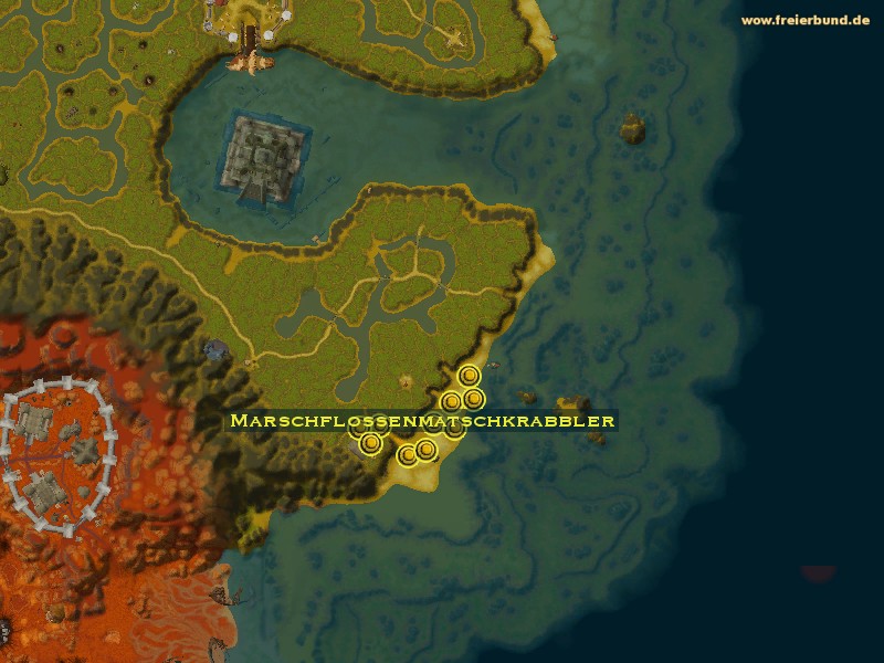 Marschflossenmatschkrabbler (Marshfin Murkdweller) Monster WoW World of Warcraft 
