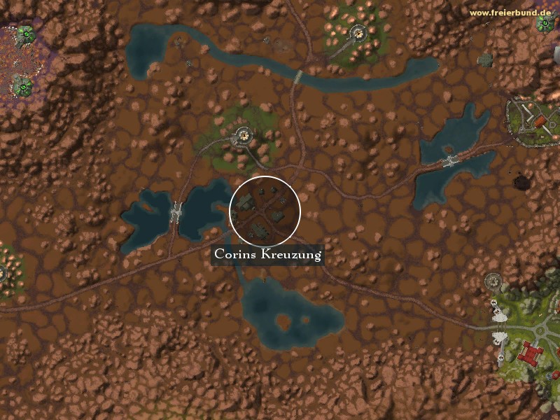 Corins Kreuzung (Corin's Crossing) Landmark WoW World of Warcraft 
