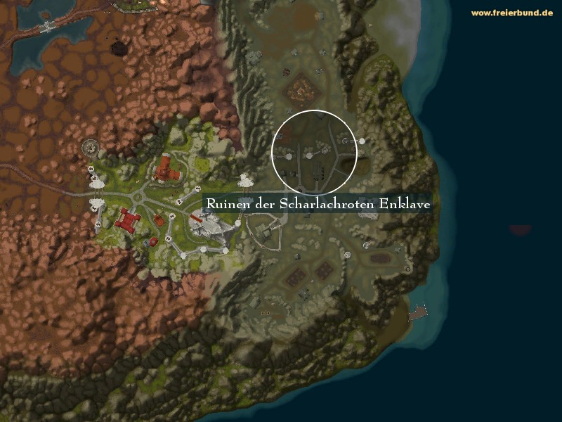 Ruinen der Scharlachroten Enklave (Ruins of the Scarlet Enclave) Landmark WoW World of Warcraft 