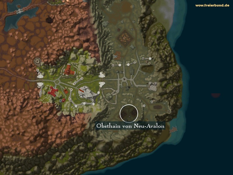 Obsthain von Neu-Avalon (New Avalon Orchard) Landmark WoW World of Warcraft 