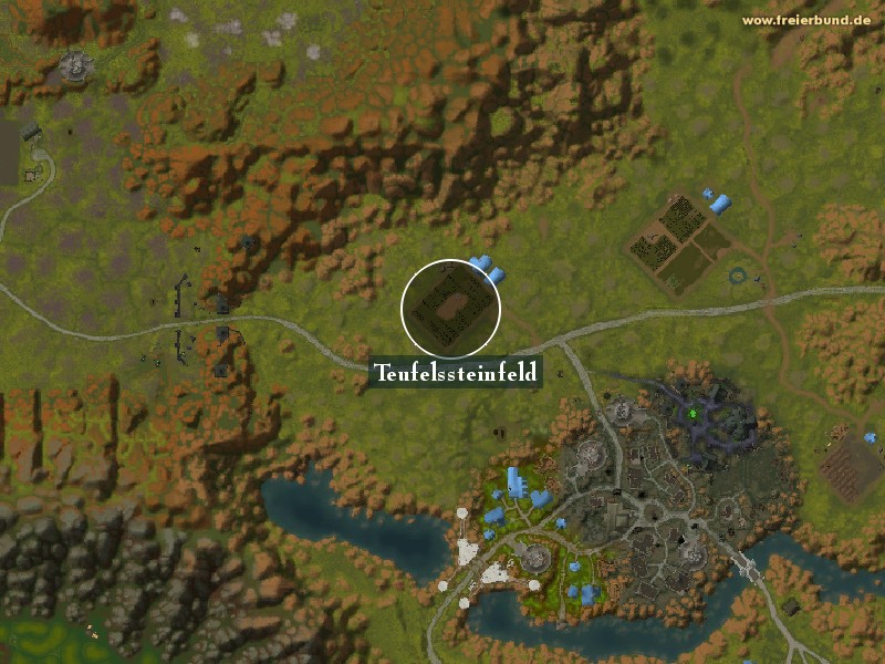 Teufelssteinfeld (Felstone Field) Landmark WoW World of Warcraft 