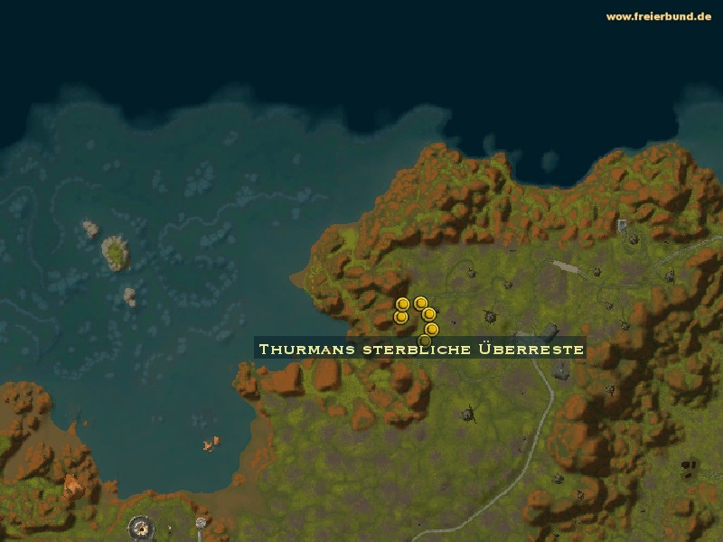 Thurmans sterbliche Überreste (Thurman's Remains) Quest-Gegenstand WoW World of Warcraft 