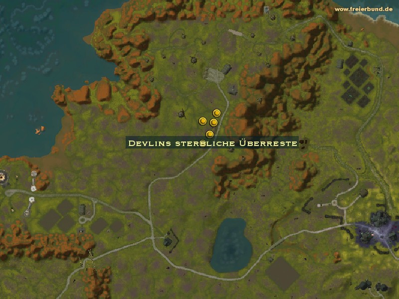 Devlins sterbliche Überreste (Devlin's Remains) Quest-Gegenstand WoW World of Warcraft 