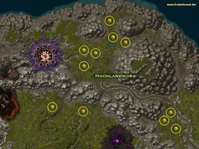 Hochlandworg (Highland Worg) Monster WoW World of Warcraft 