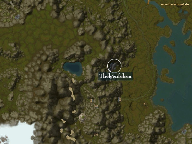 Thelgenfelsen (Thelgen Rock) Landmark WoW World of Warcraft 