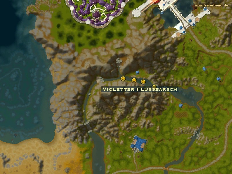 Violetter Flussbarsch (Violet Perch) Quest-Gegenstand WoW World of Warcraft 