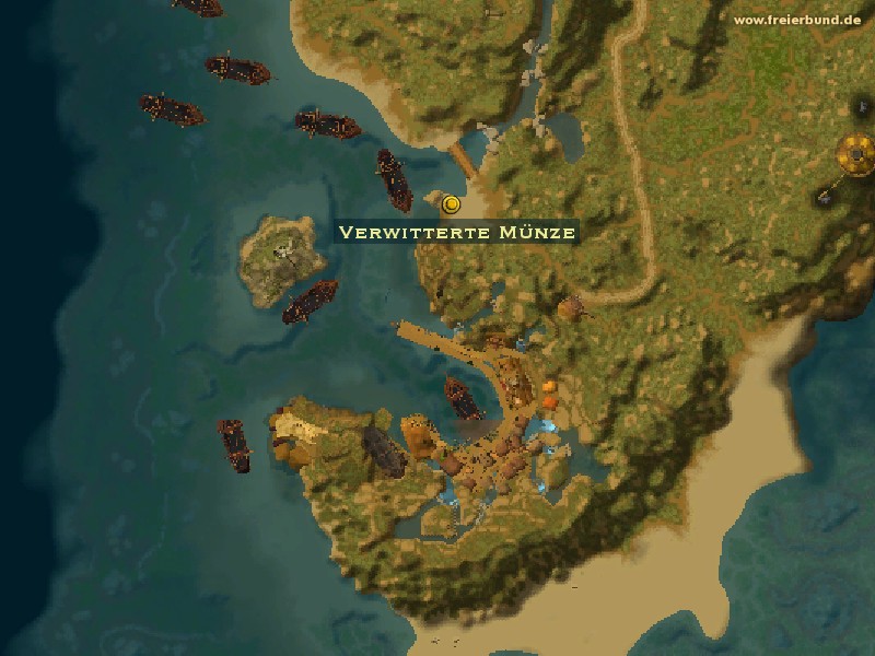 Verwitterte Münze (Bloodsail Swabby) Quest-Gegenstand WoW World of Warcraft 