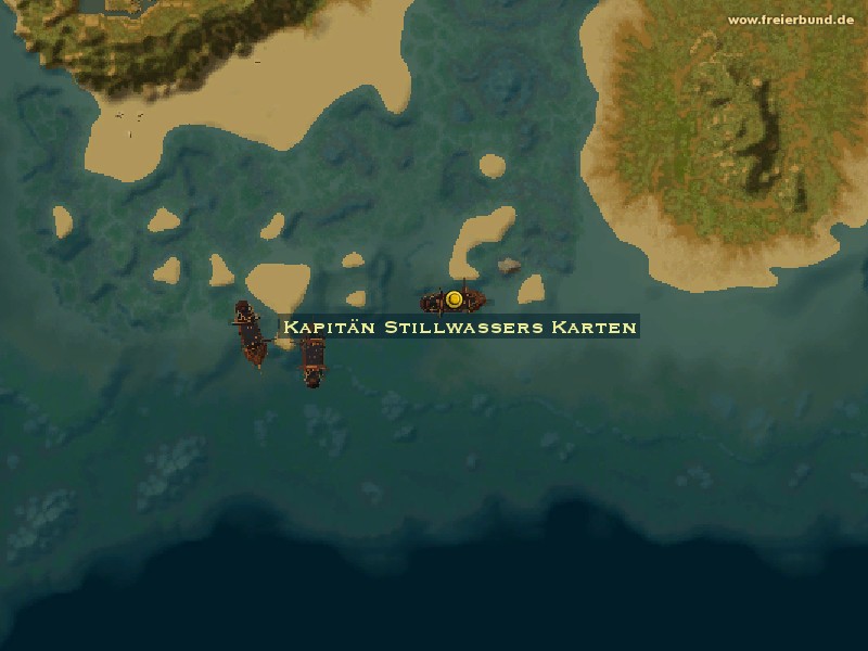 Kapitän Stillwassers Karten (Captain Stillwater's Charts) Quest-Gegenstand WoW World of Warcraft 