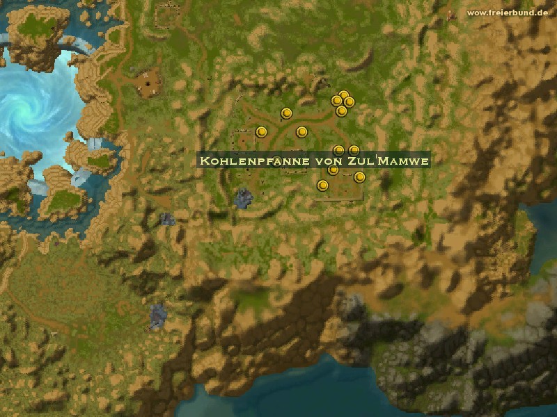 Kohlenpfanne von Zul'Mamwe (Zul'Mamwe Brazier) Quest-Gegenstand WoW World of Warcraft 
