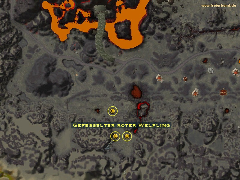 Gefesselter roter Welpling (Fettered Red Whelpling) Monster WoW World of Warcraft 