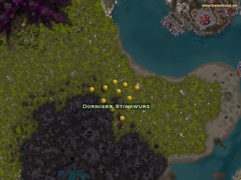 Dorniger Stinkwurz (Thorny Stankroot) Quest-Gegenstand WoW World of Warcraft 