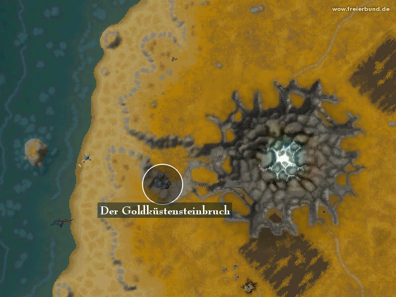 Der Goldküstensteinbruch (Gold Coast Quarry) Landmark WoW World of Warcraft 