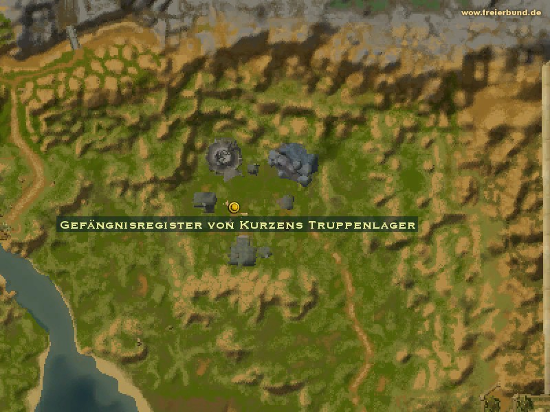 Gefängnisregister von Kurzens Truppenlager (Kurzen Compound Prison Records) Quest-Gegenstand WoW World of Warcraft 