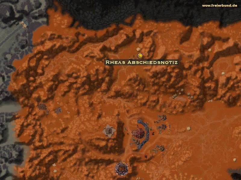 Rheas Abschiedsnotiz (Rhea's Final Note) Quest-Gegenstand WoW World of Warcraft 