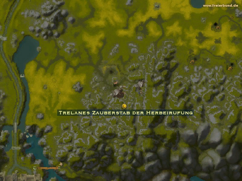Trelanes Zauberstab der Herbeirufung (Trelane's Wand of Invocation) Quest-Gegenstand WoW World of Warcraft 