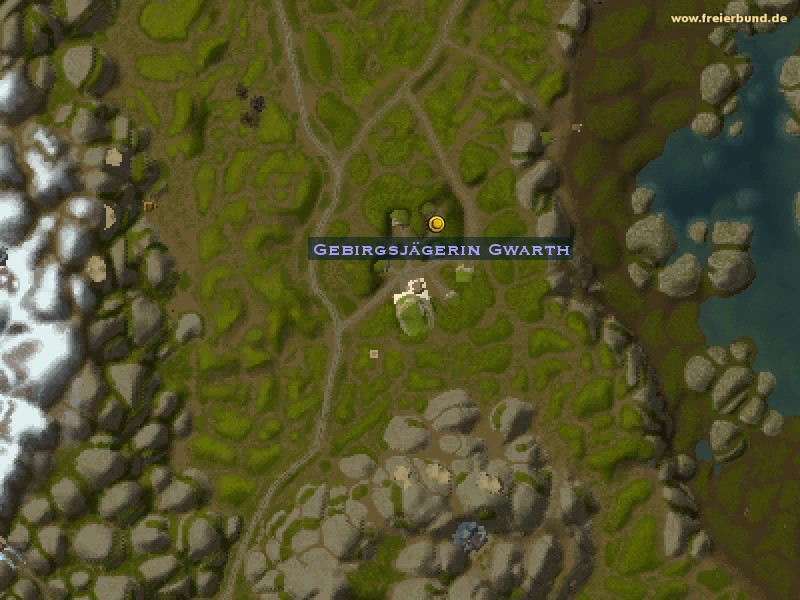 Gebirgsjägerin Gwarth (Mountaineer Gwarth) Quest NSC WoW World of Warcraft 