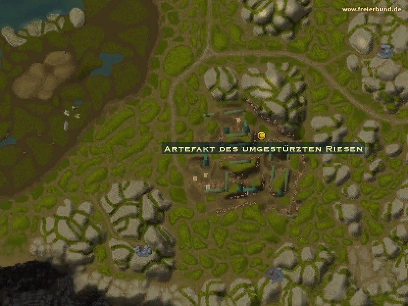 Artefakt des umgestürzten Riesen (Artifact of the Upturned Giant) Quest-Gegenstand WoW World of Warcraft 