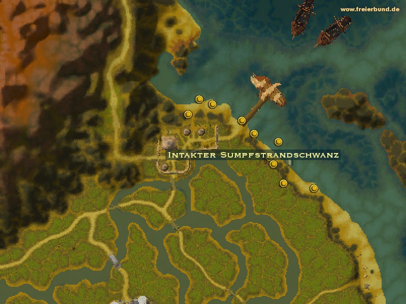 Intakter Sumpfstrandschwanz (Intact Swampshore Tail) Quest-Gegenstand WoW World of Warcraft 