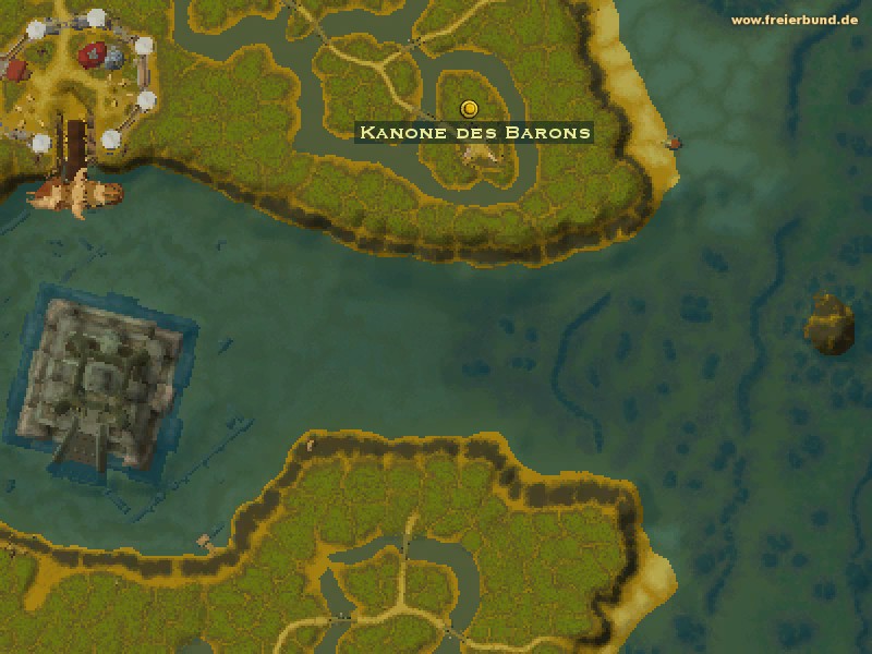 Kanone des Barons (The Baron's Cannon) Quest-Gegenstand WoW World of Warcraft 