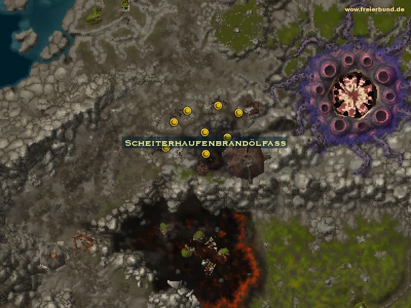 Scheiterhaufenbrandölfass (Barrel of Pyreburn Oil) Quest-Gegenstand WoW World of Warcraft 