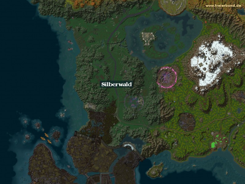 Silberwald (Silverpine Forest) Zone WoW World of Warcraft 