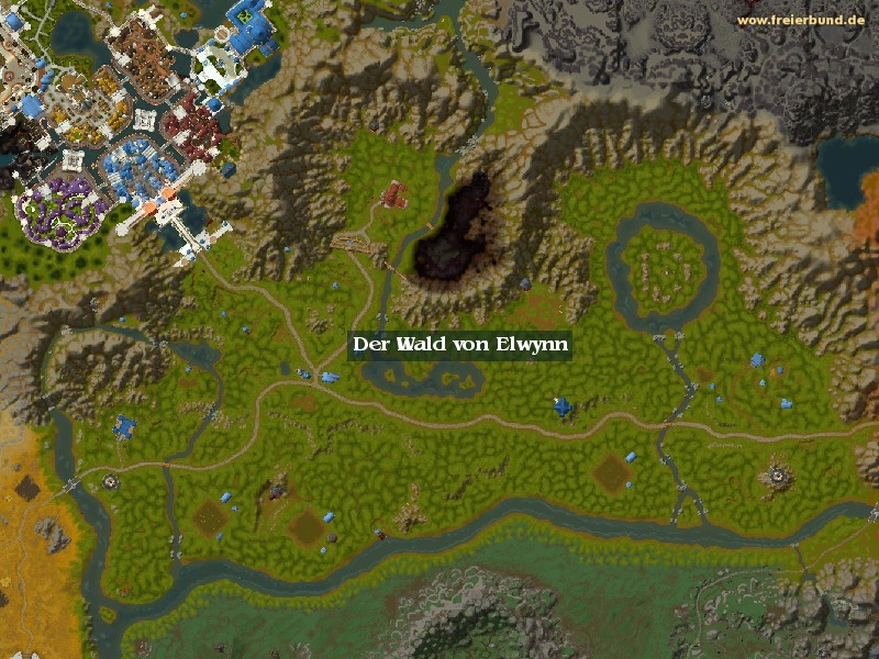 Der Wald von Elwynn (Elwynn Forest) Zone WoW World of Warcraft 