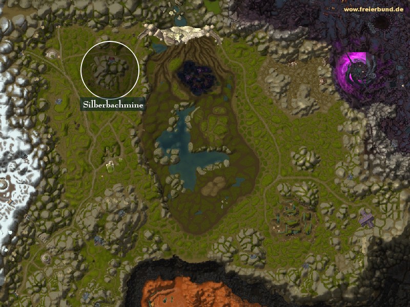 Silberbachmine (Silver Stream Mine) Landmark WoW World of Warcraft 