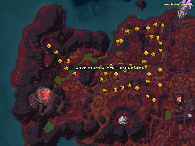 Flanke eines alten Braunbären (Elder Brown Bear Flank) Quest-Gegenstand WoW World of Warcraft 