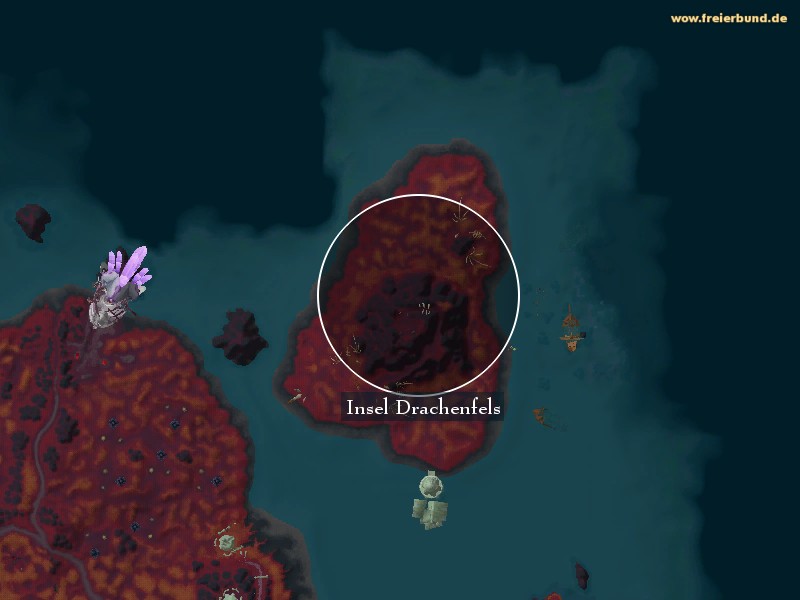 Insel Drachenfels (Wyrmscar Island) Landmark WoW World of Warcraft 