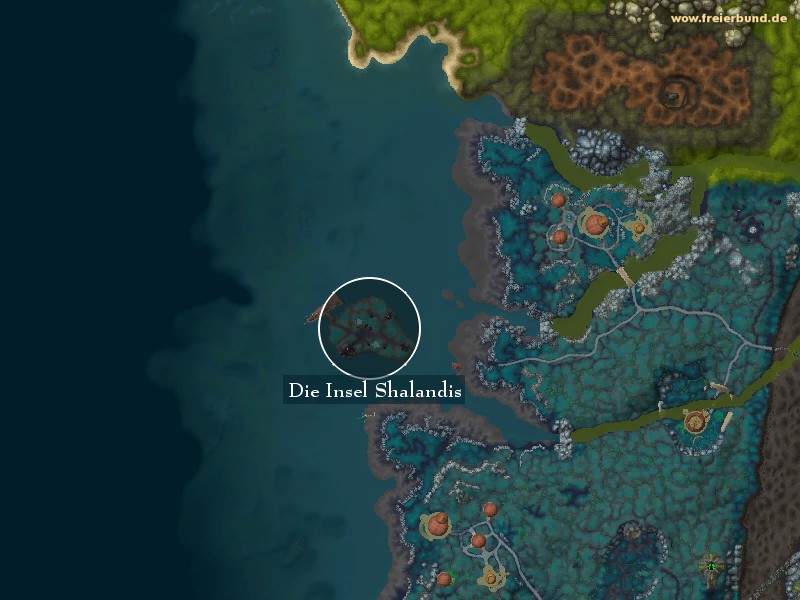 Die Insel Shalandis (Shalandis Isle) Landmark WoW World of Warcraft 