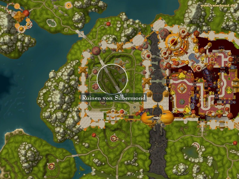 Ruinen von Silbermond (Ruins of Silvermoon City) Landmark WoW World of Warcraft 