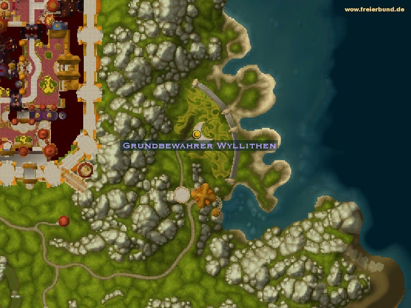 Grundbewahrer Wyllithen (Groundskeeper Wyllithen) Quest NSC WoW World of Warcraft 