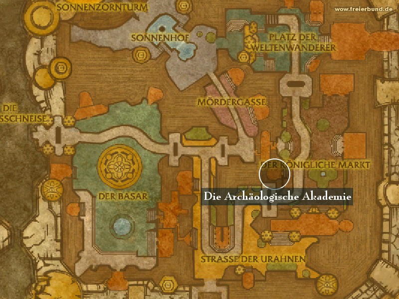 Die Archäologische Akademie (The Reliquary) Landmark WoW World of Warcraft 