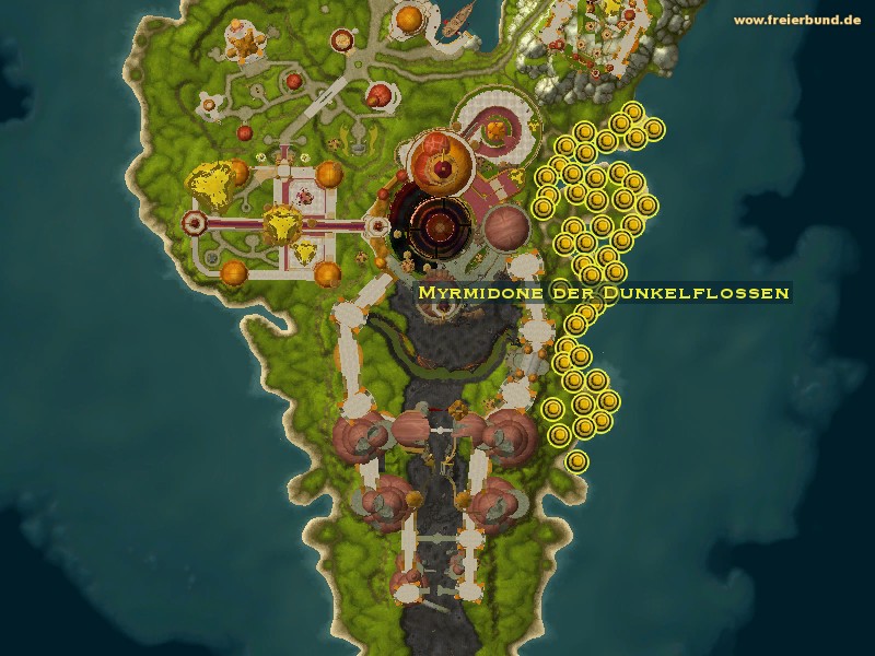 Myrmidone der Dunkelflossen (Darkspine Myrmidon) Monster WoW World of Warcraft 