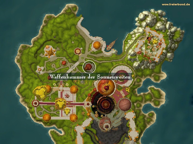 Waffenkammer der Sonnenweiten (Sun's Reach Armory) Landmark WoW World of Warcraft 