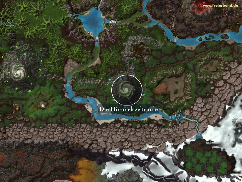 Die Himmelszeltsäule (The Skyreach Pillar) Landmark WoW World of Warcraft 