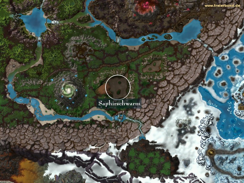 Saphirschwarm (Sapphire Hive) Landmark WoW World of Warcraft 
