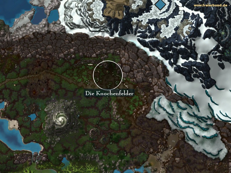 Die Knochenfelder (The Bonefields) Landmark WoW World of Warcraft 