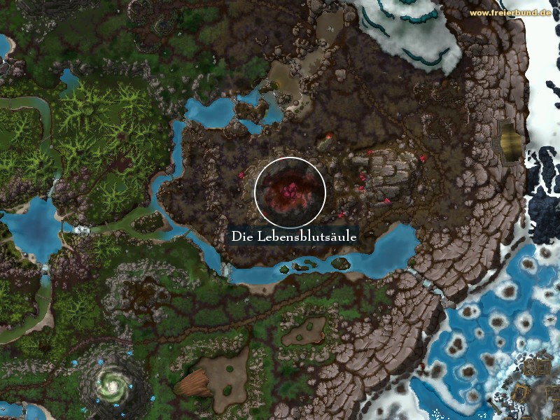 Die Lebensblutsäule (The Lifeblood Pillar) Landmark WoW World of Warcraft 