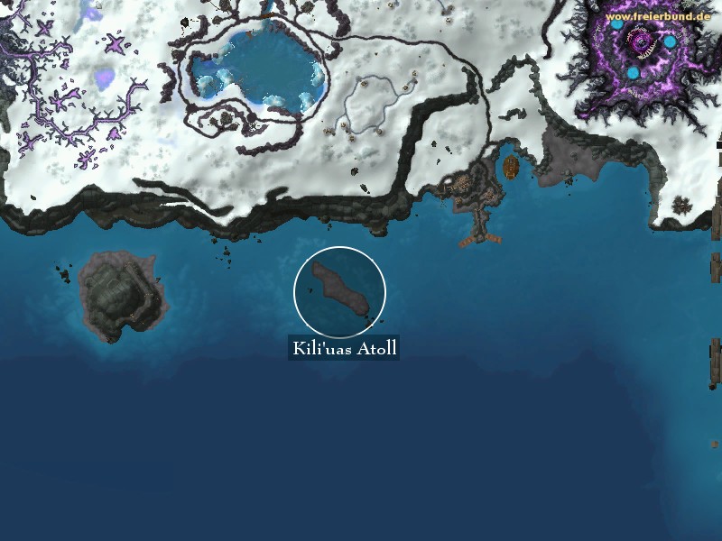 Kili'uas Atoll (Kili'ua's Atoll) Landmark WoW World of Warcraft 