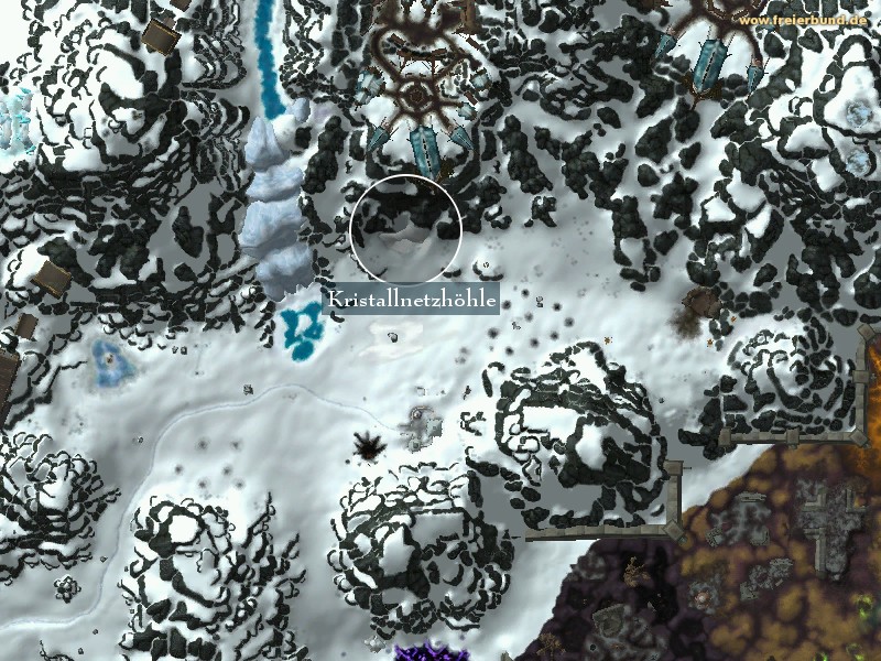 Kristallnetzhöhle (Crystalweb Cavern) Landmark WoW World of Warcraft 