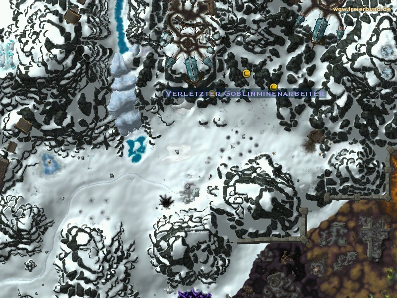 Verletzter Goblinminenarbeiter (Injured Goblin Miner) Quest NSC WoW World of Warcraft 