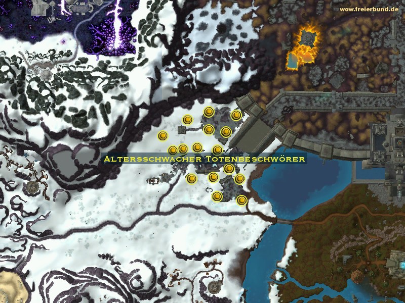 Altersschwacher Totenbeschwörer (Decrepit Necromancer) Monster WoW World of Warcraft 