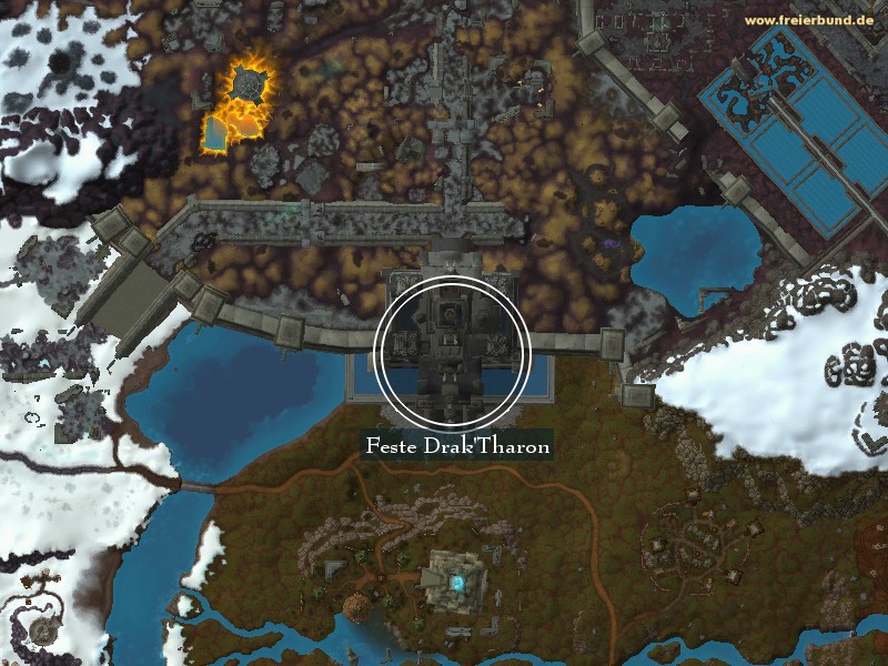 Feste Drak'Tharon (Drak'Tharon Keep) Landmark WoW World of Warcraft 