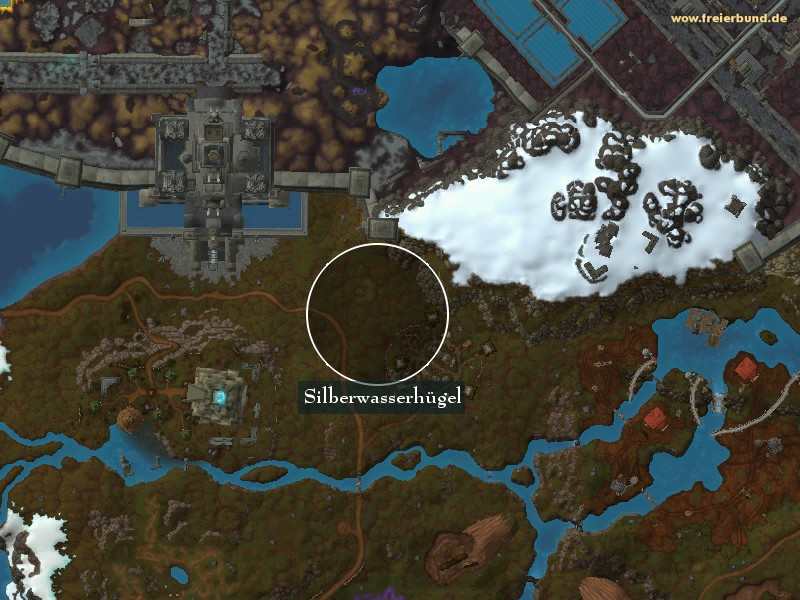 Silberwasserhügel (Silverbrook Hills) Landmark WoW World of Warcraft 