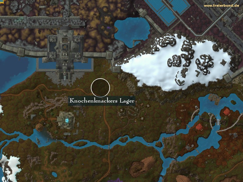 Knochenknackers Lager (Bonesnap's Camp) Landmark WoW World of Warcraft 
