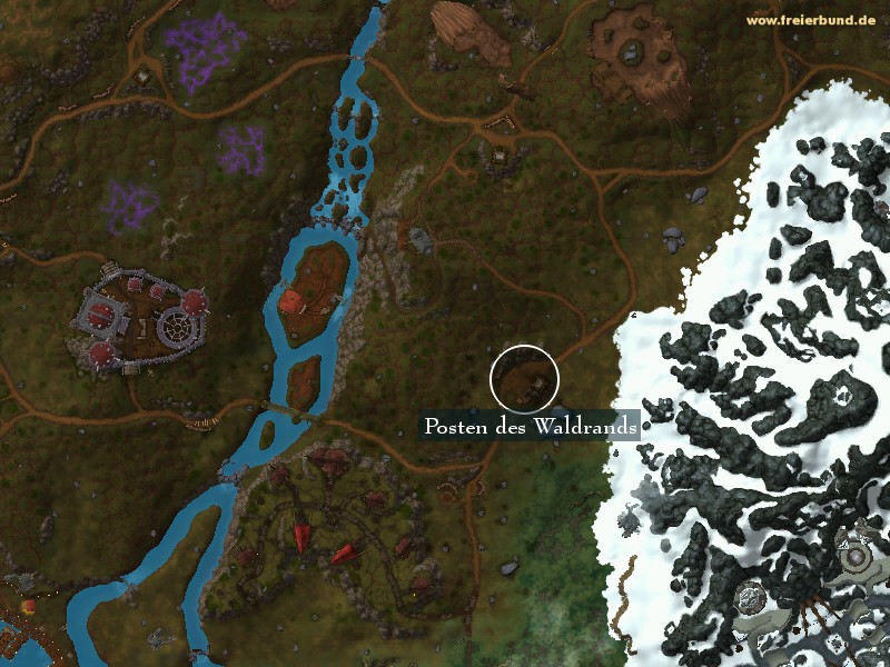 Posten des Waldrands (Forest's Edge Post) Landmark WoW World of Warcraft 