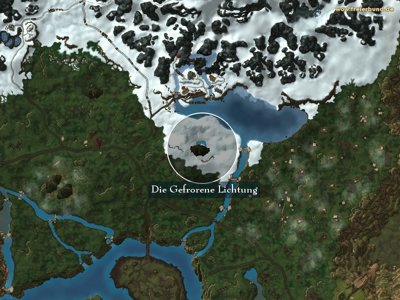 Die Gefrorene Lichtung (The Frozen Glade) Landmark WoW World of Warcraft 