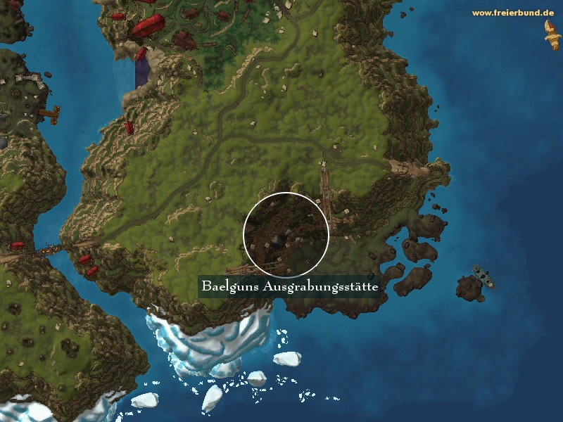 Baelguns Ausgrabungsstätte (Baelgun's Excavation Site) Landmark WoW World of Warcraft 