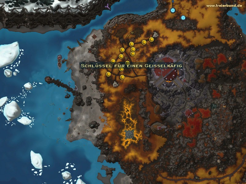 Schlüssel für einen Geißelkäfig (Scourge Cage Key) Quest-Gegenstand WoW World of Warcraft 